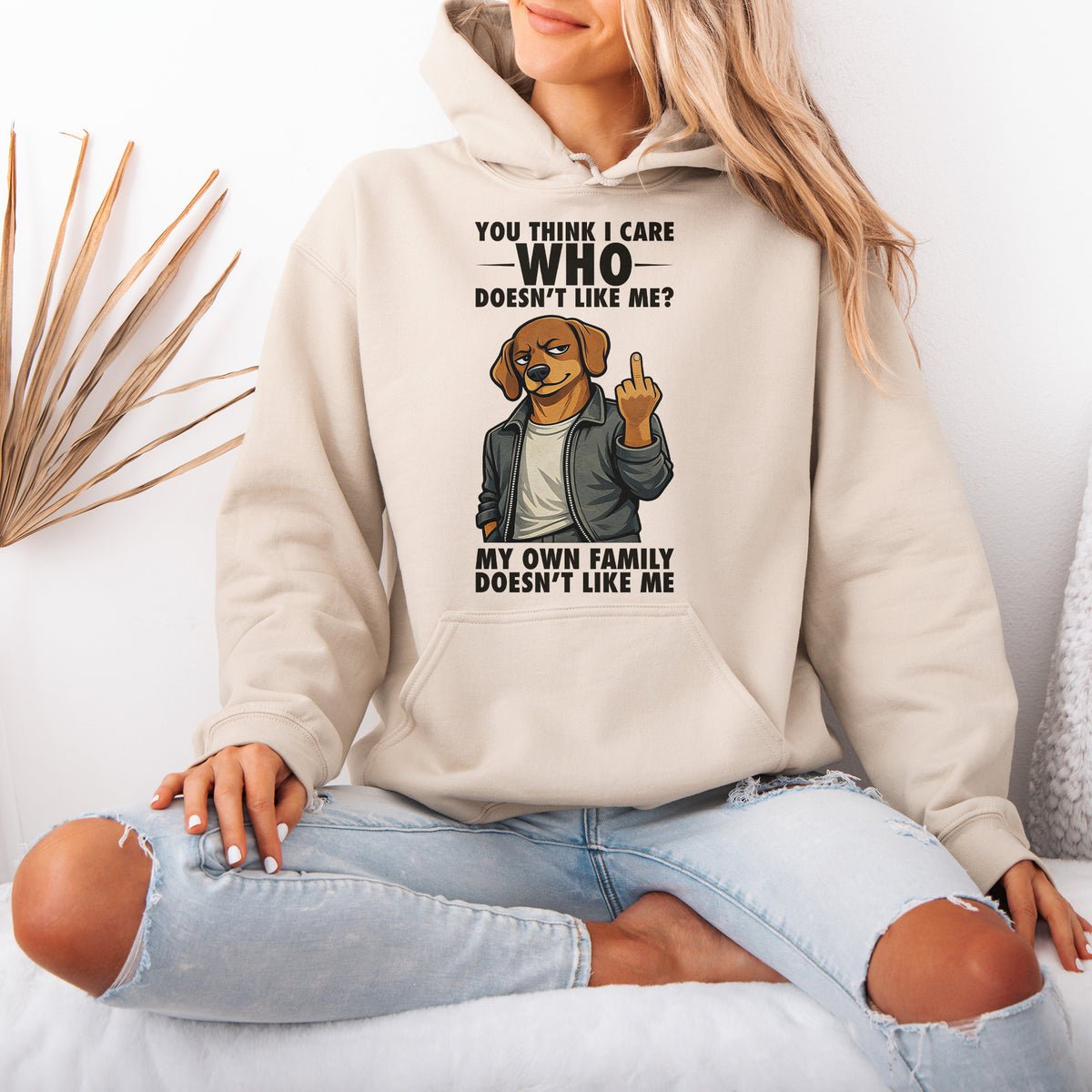 You Think I Give A F*ck Dachshund Hoodie