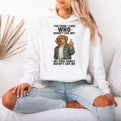 You Think I Give A F*ck Dachshund Hoodie