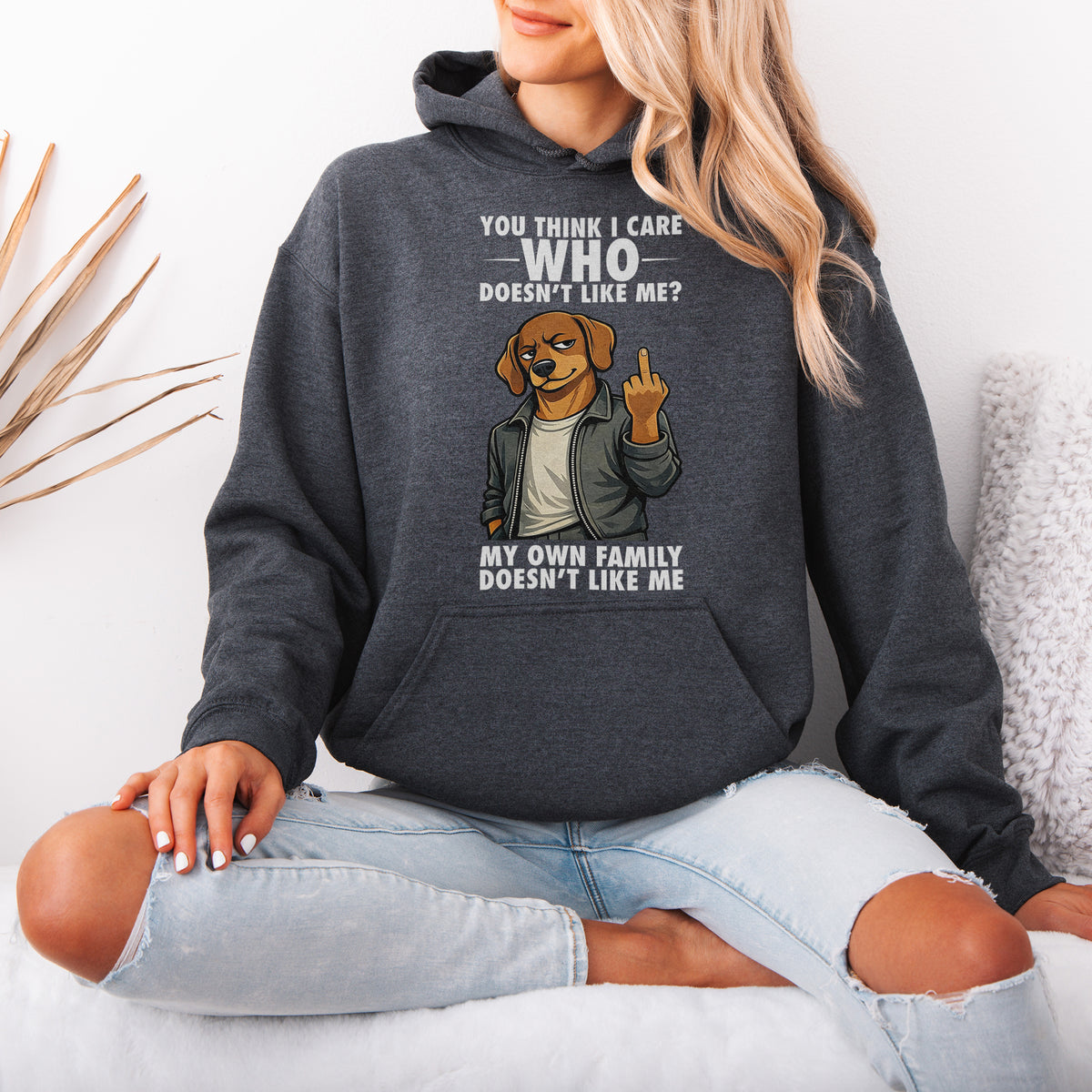 You Think I Give A F*ck Dachshund Hoodie
