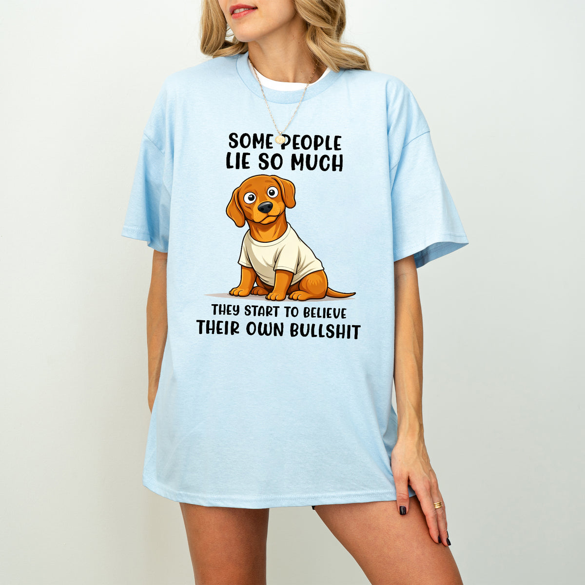 Funny Dachshund Shirt Some People Lie So Much Wiener Dog Humor