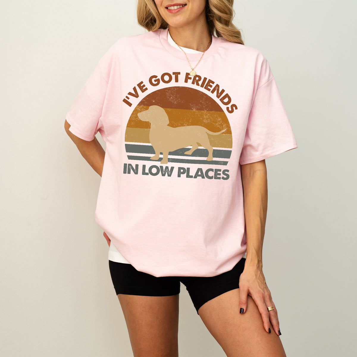 Funny Dachshund Shirt I've Got Friends in Low Places