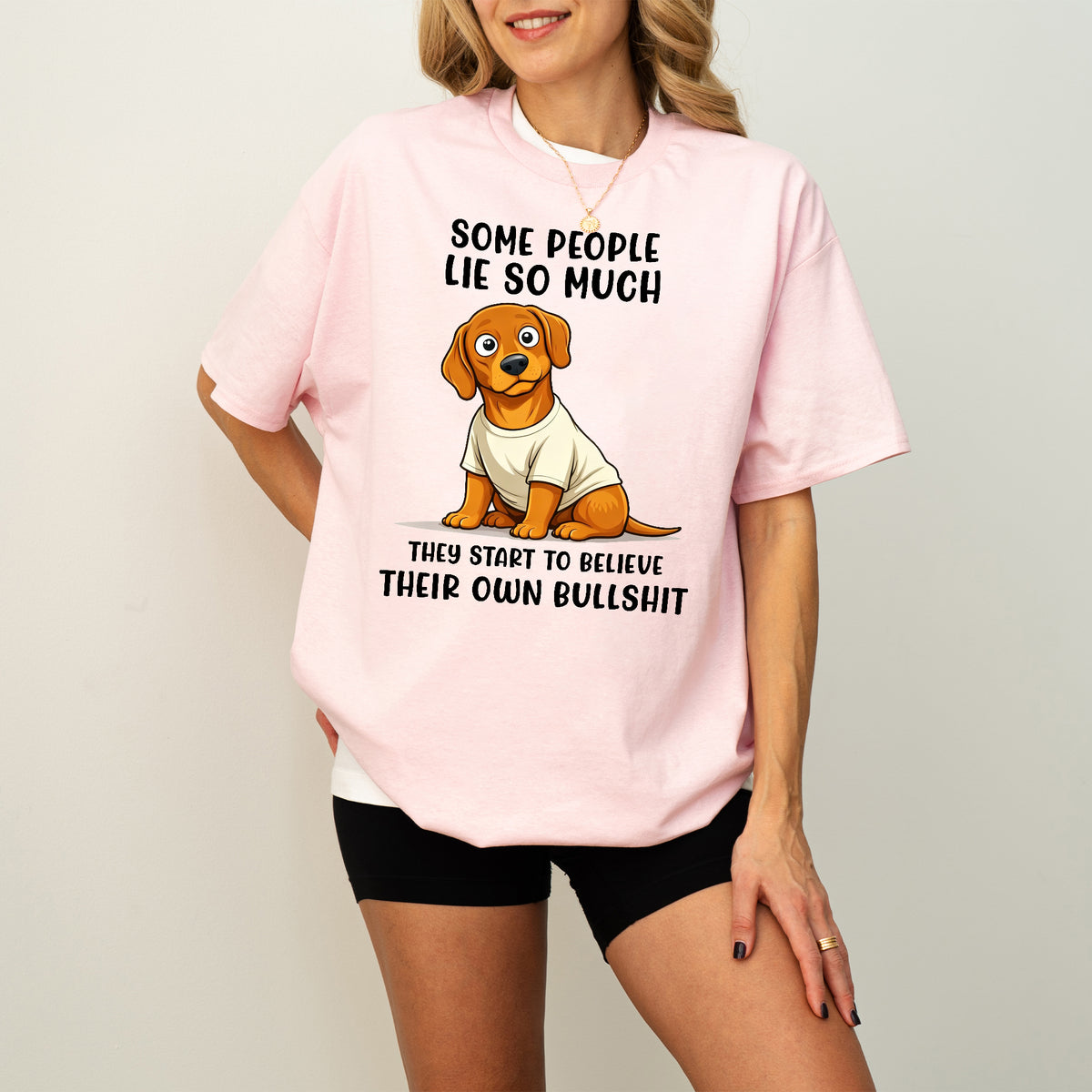 Funny Dachshund Shirt Some People Lie So Much Wiener Dog Humor