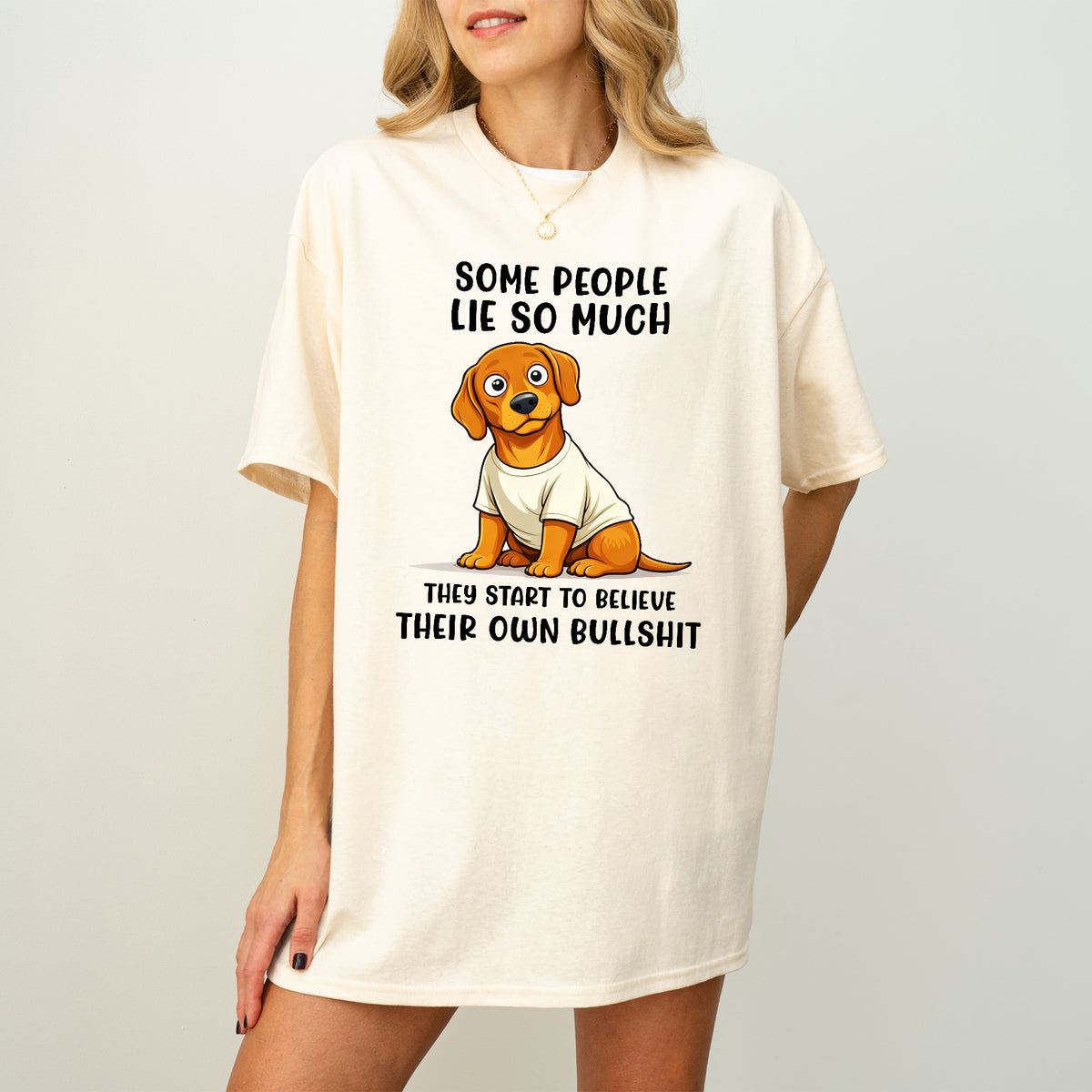 Funny Dachshund Shirt Some People Lie So Much Wiener Dog Humor