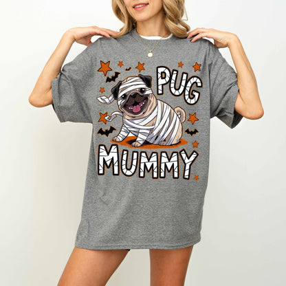 Pug Mummy Halloween Dog T-Shirt