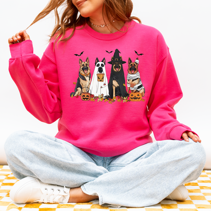 German Shepherd Halloween Sweatshirt – Fall Ghost Dog Gift