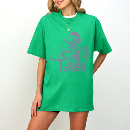Vintage Dachshund Shirt Funny French Coffee Dog Tee