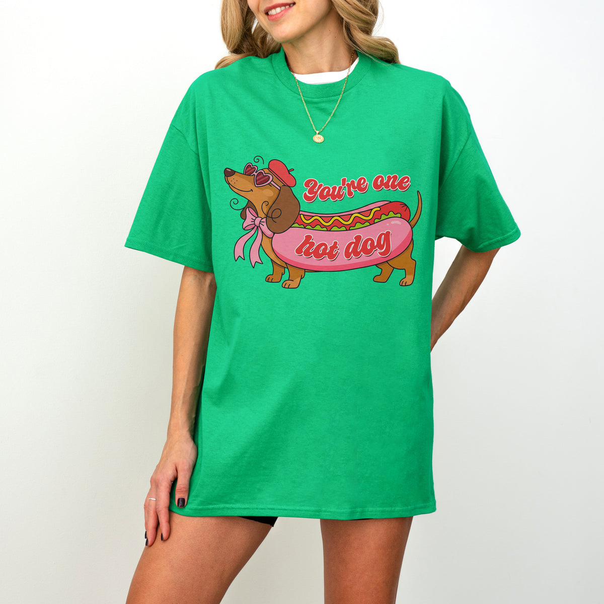 You Are One Hot Dog Dachshund Valentine Shirt