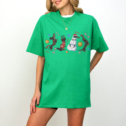 Christmas Dachshund Chaos Shirt – Funny Holiday Wiener Dog Tee