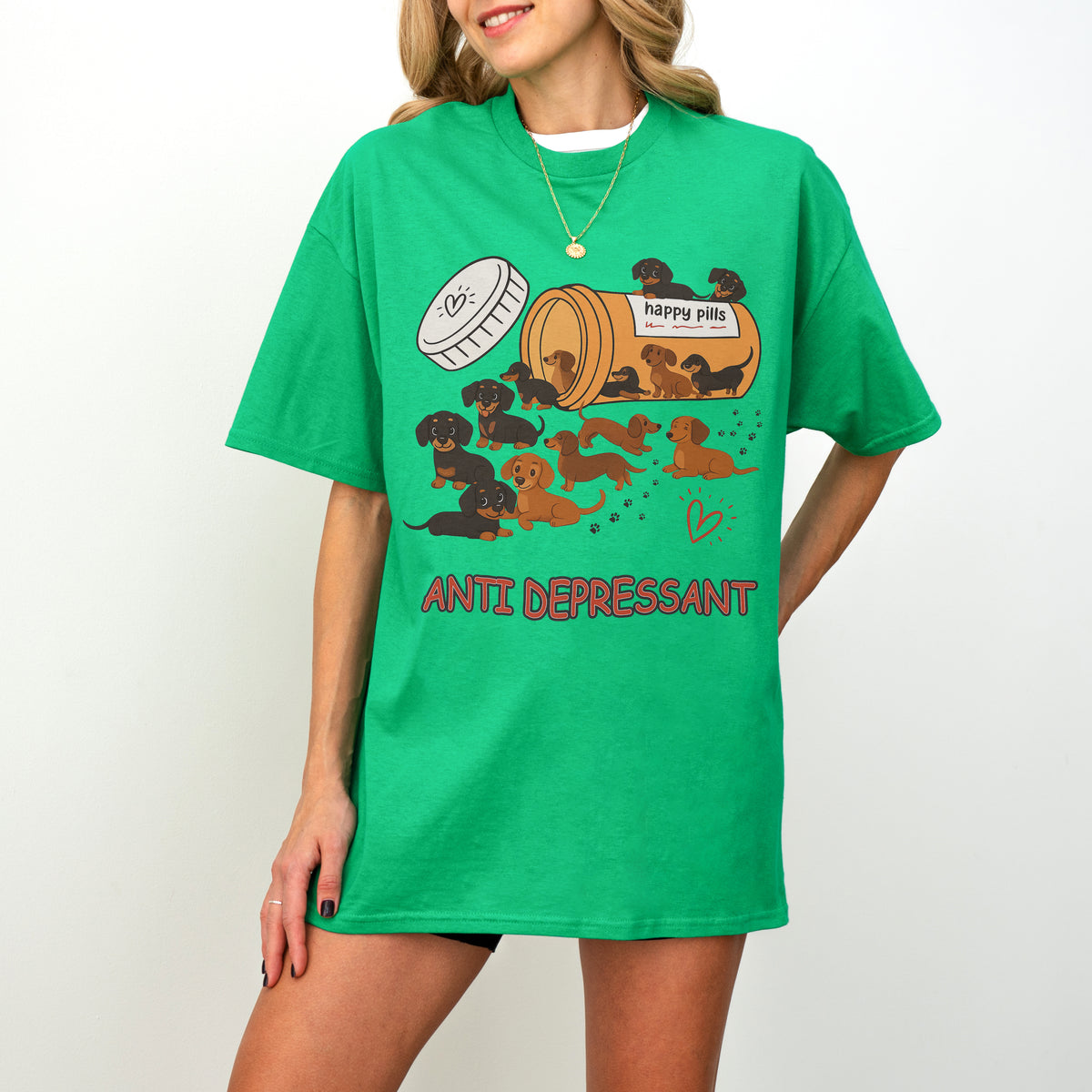 Dachshund Shirt – Funny Anti Depressant Weiner Dog Gift