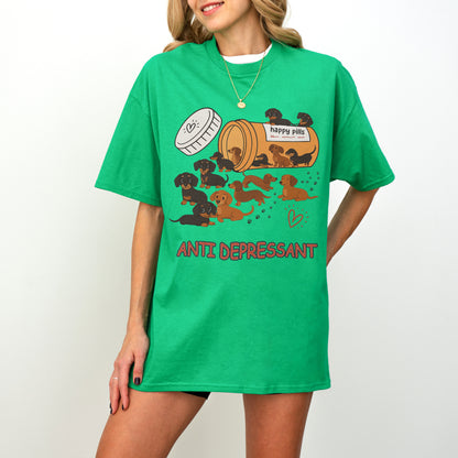 Dachshund Shirt – Funny Anti Depressant Weiner Dog Gift