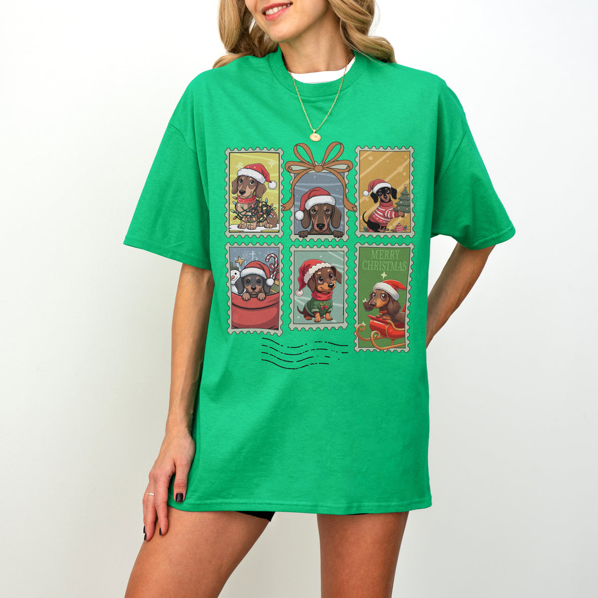 Dachshund Christmas T-Shirt Cute Holiday Dog Lover Gift