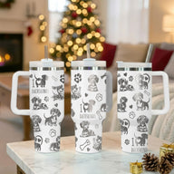 Laser Engraved Dachshund Insulated Tumbler 40oz