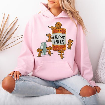 Happy Pills Dachshund Hoodie Cute Doxie Gift