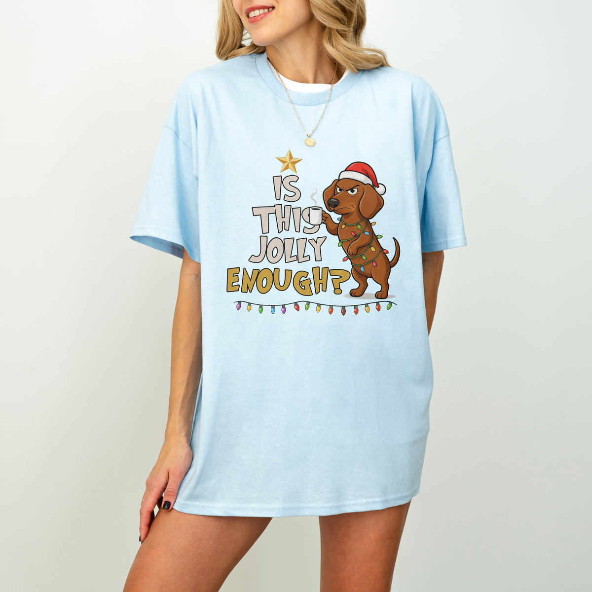 Is This Jolly Enough Dachshund Christmas Shirt