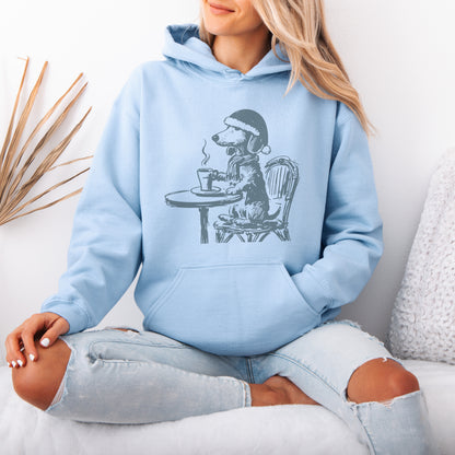 Vintage Dachshund Shirt Funny French Coffee Dog Hoodie