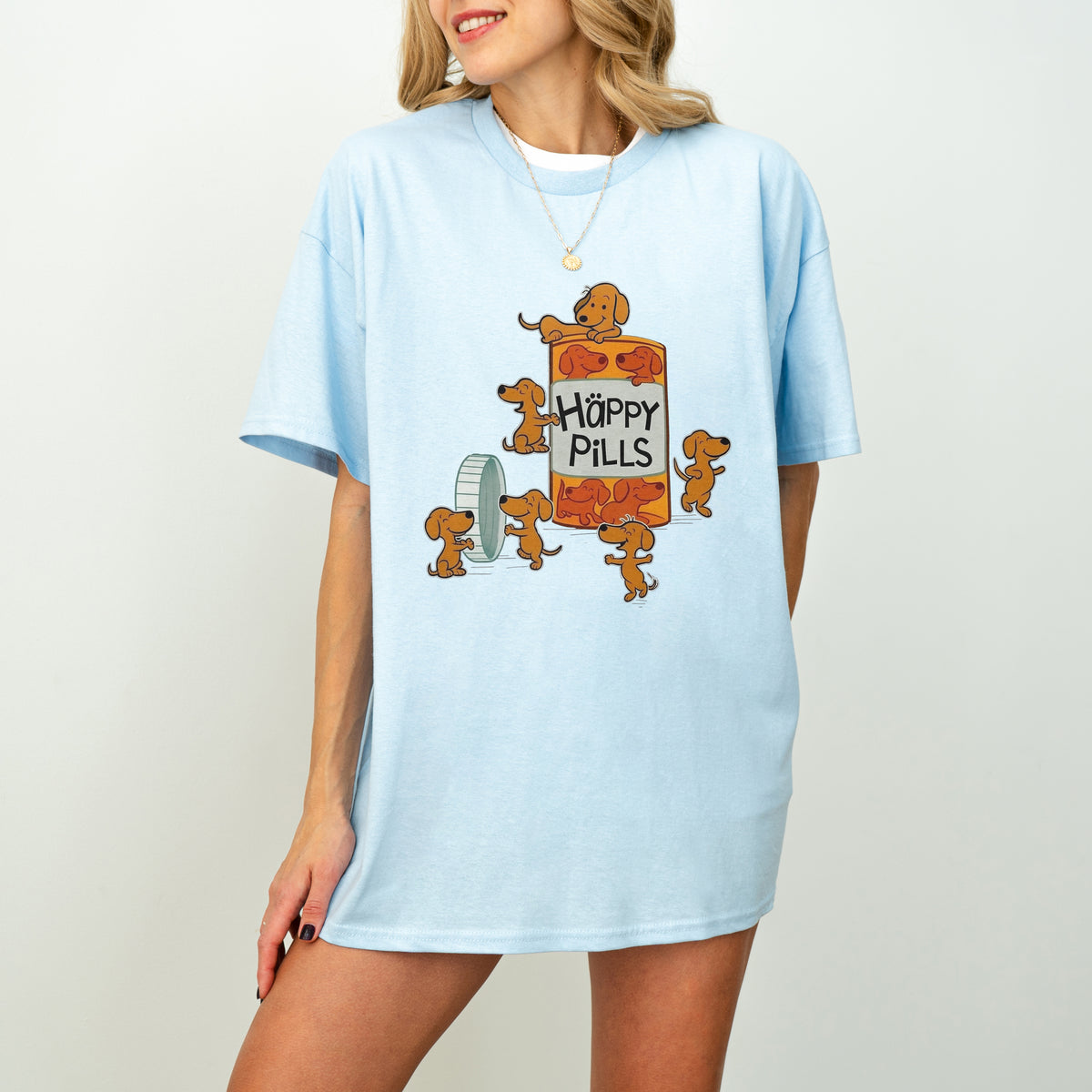 Happy Pills Dachshund Shirt Cute Doxie Gift