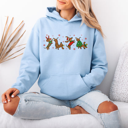 Funny Dachshund Christmas Shirt Dog Lover Gift Xmas Hoodie