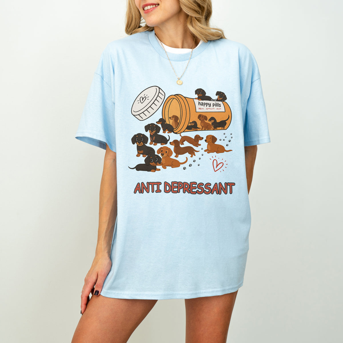 Dachshund Shirt – Funny Anti Depressant Weiner Dog Gift