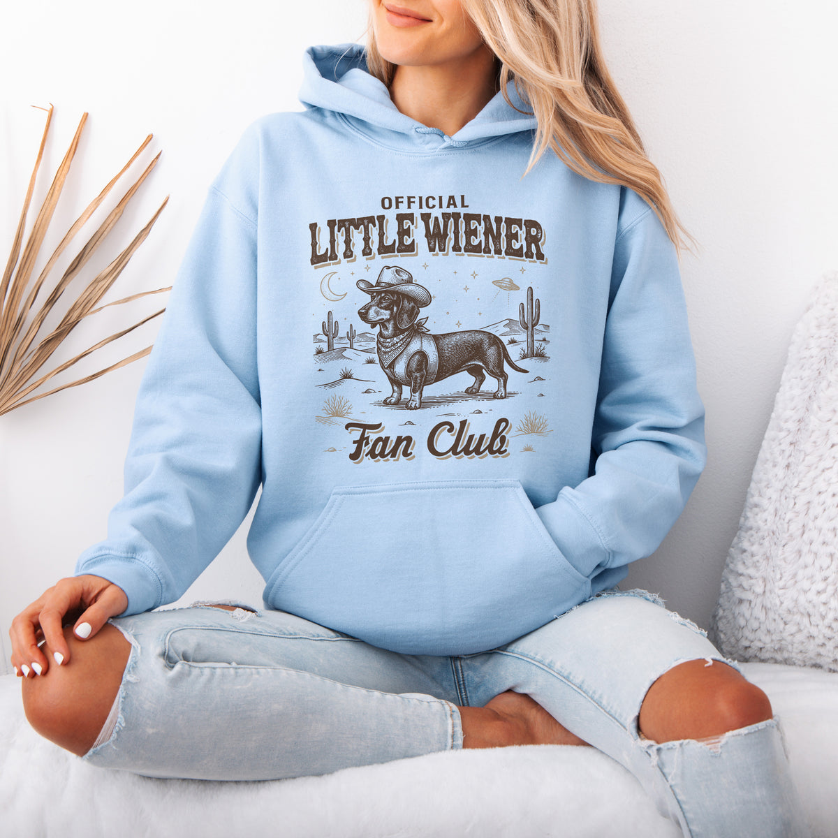 Little Wiener Fan Club Hoodie – Vintage Wiener Dog Gift