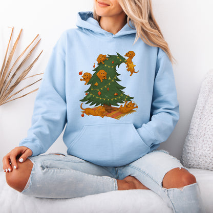 Dachshund Christmas Tree Hoodie – Cute Sausage Dog Holiday Gift