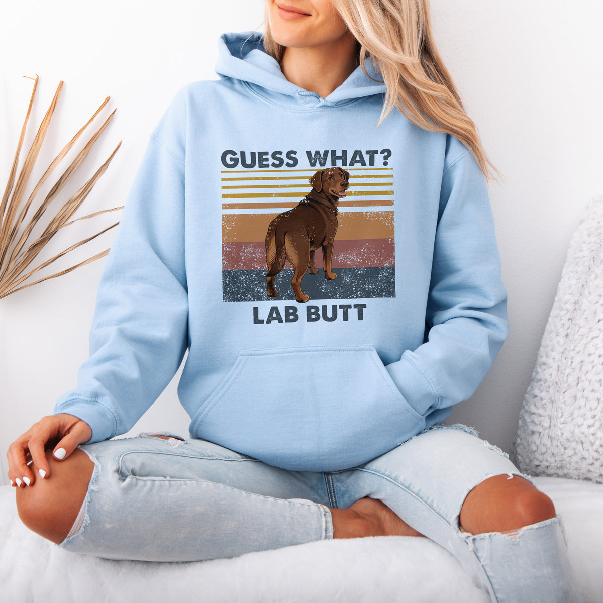 Guess What Labrador Butt Hoodie – Funny Dog Lover Gift
