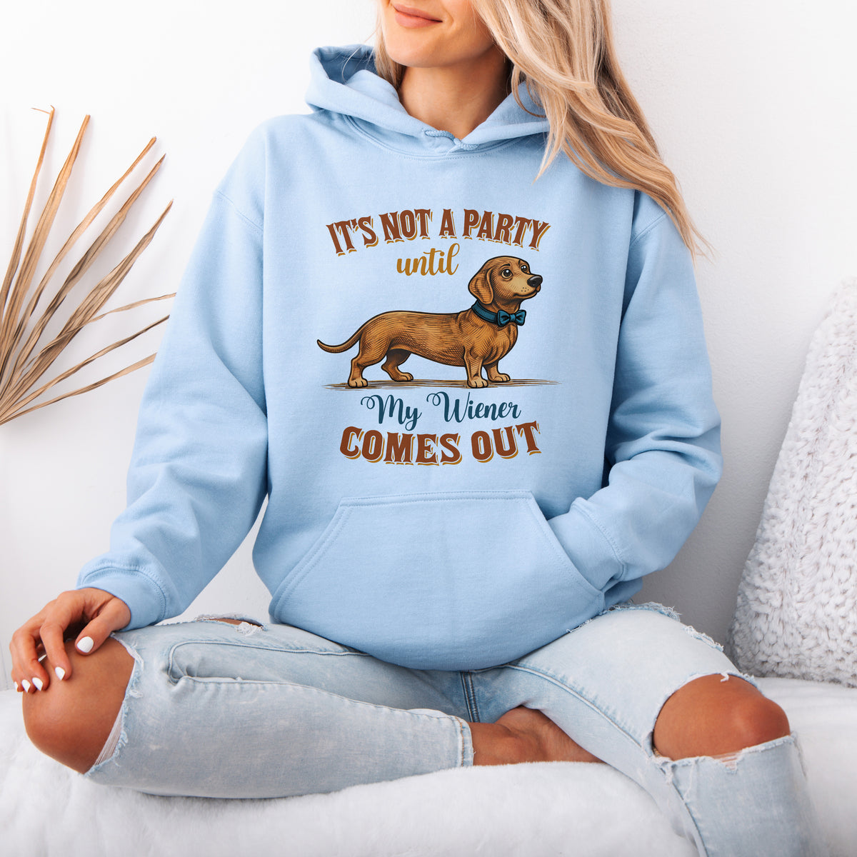 Funny Dachshund Hoodie Wiener Dog Party Gift