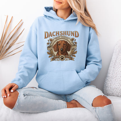 Custom Dachshund Hoodie Personalized Dog Portrait Gift