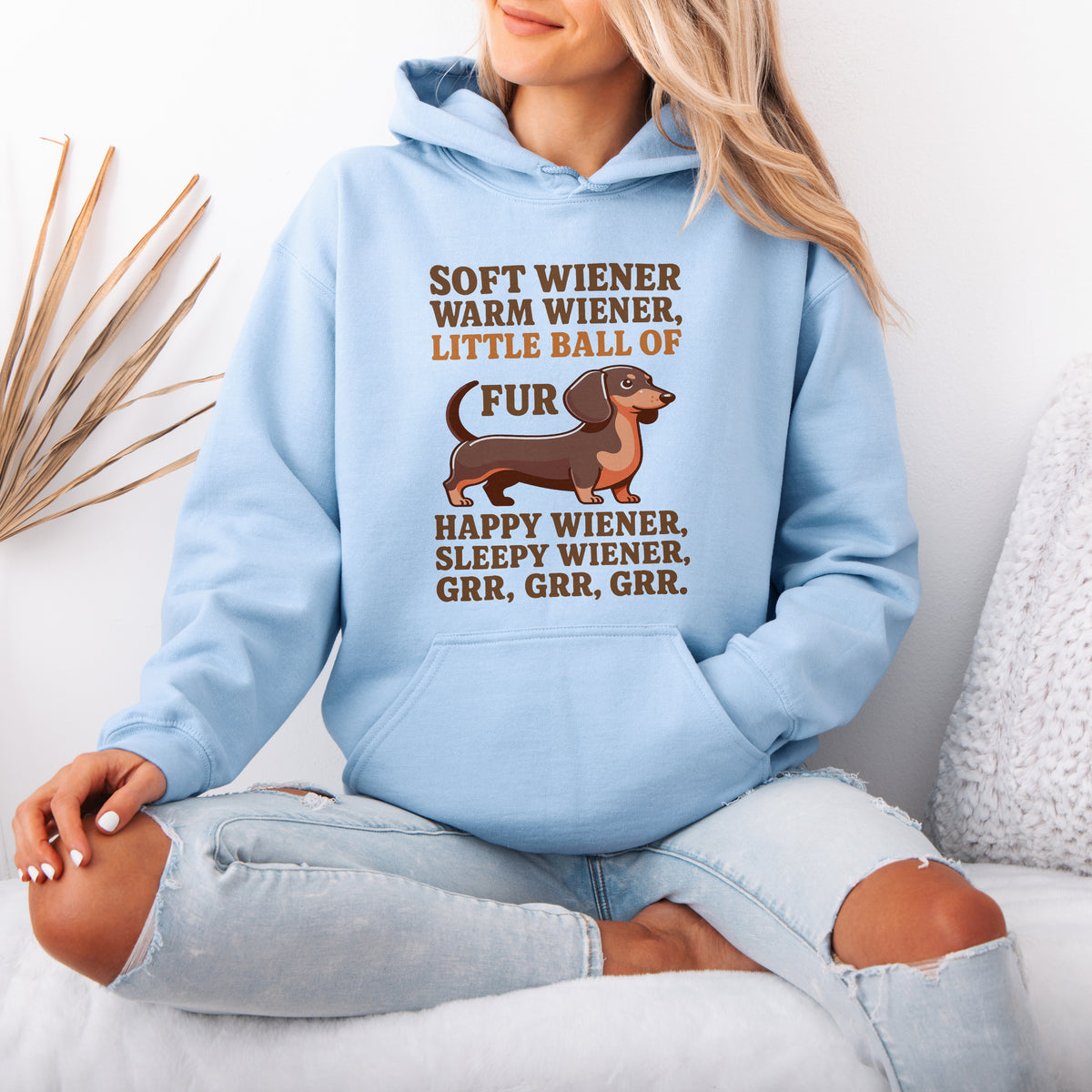 Soft Wiener Warm Wiener Dachshund Hoodie