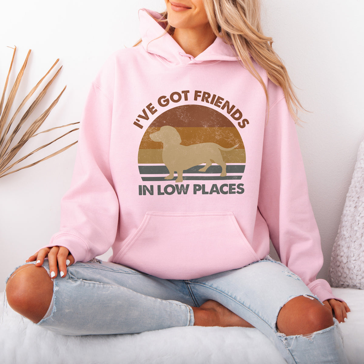 Funny Dachshund Hoodie – Retro Dog Lover Gift with Vintage Style