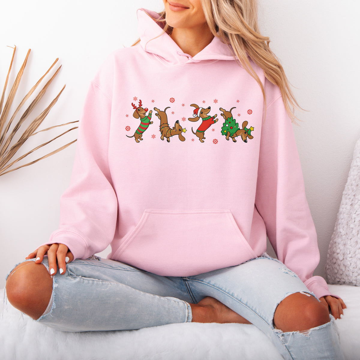 Funny Dachshund Christmas Shirt Dog Lover Gift Xmas Hoodie