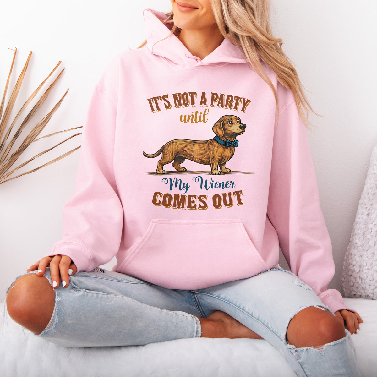 Funny Dachshund Hoodie Wiener Dog Party Gift