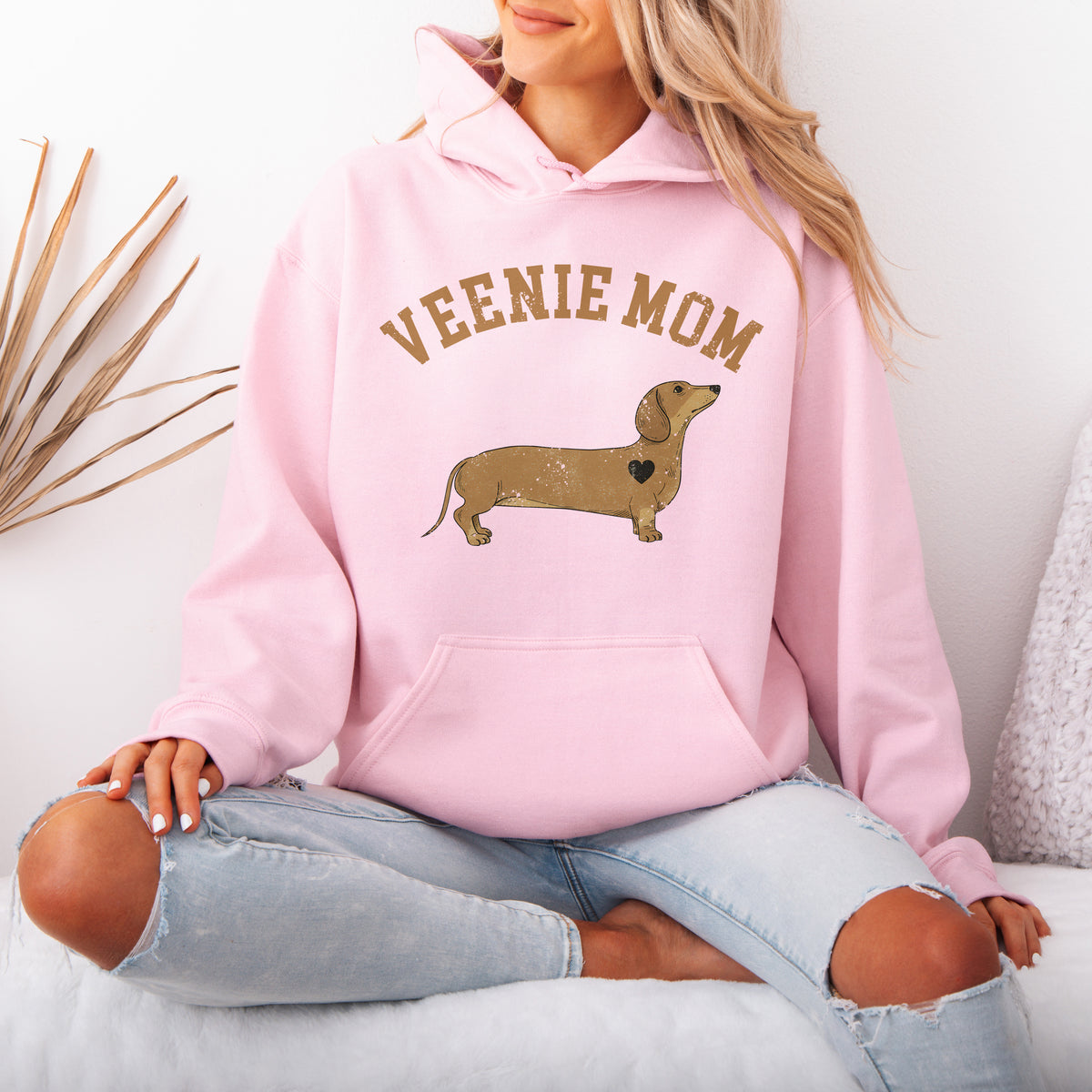 Veenie Mom Dachshund Mom Hoodie Pet Lover Gift