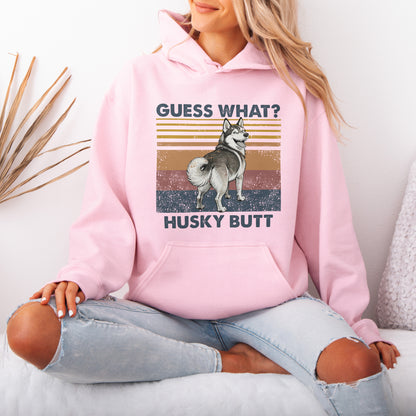 Guess What Husky Butt Hoodie – Funny Dog Lover Gift