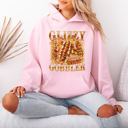 Glizzy Gobbler Hoodie Funny Hot Dog Meme Gift for Food Lovers