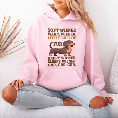 Soft Wiener Warm Wiener Dachshund Hoodie