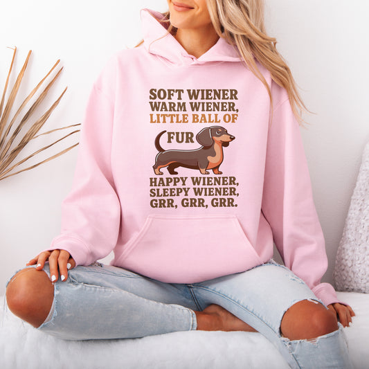 Soft Wiener Warm Wiener Dachshund Hoodie