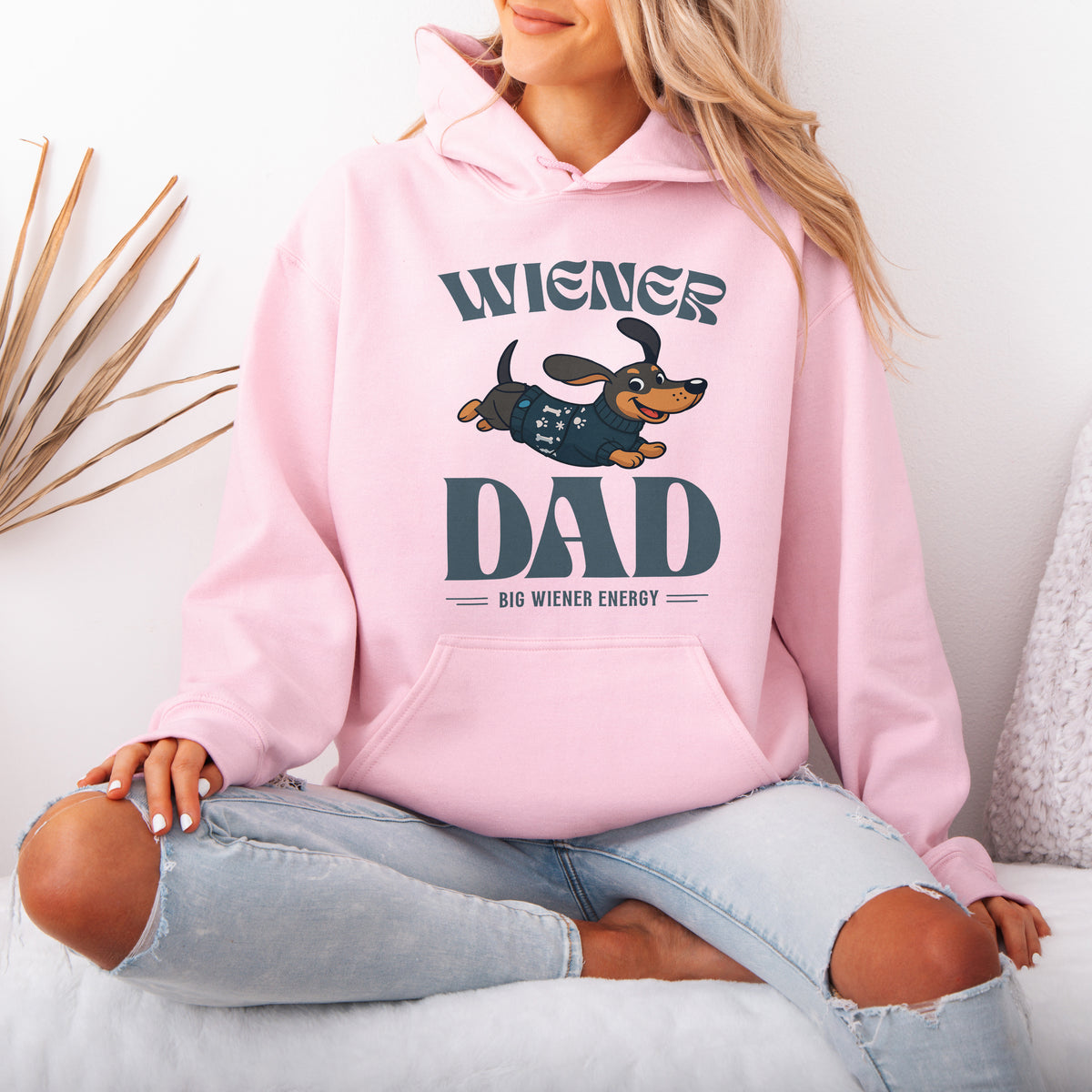 Wiener Dad Dachshund Hoodie Cute Doxie Lover Gift