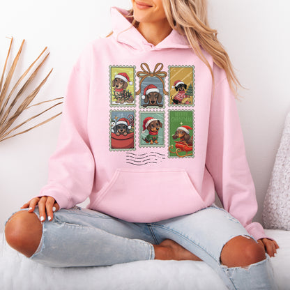 Dachshund Christmas Hoodie Cute Holiday Dog Lover Gift