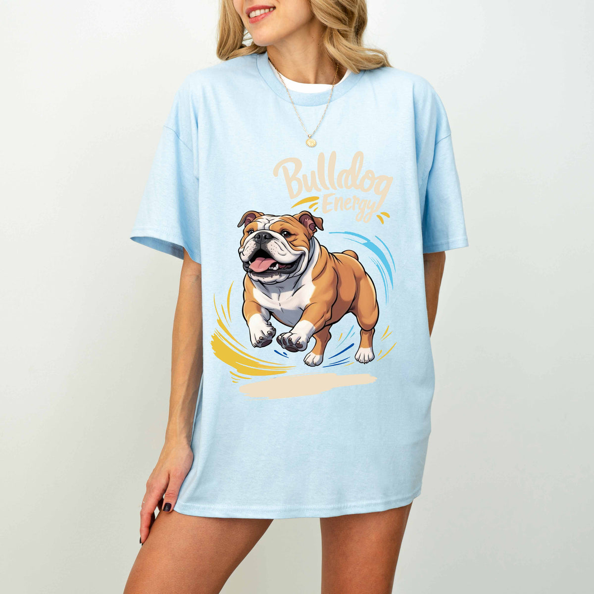 Bulldog Energy Funny Dog T-Shirt