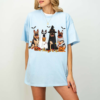 German Shepherd Halloween Shirt – Fall Ghost Dog Gift