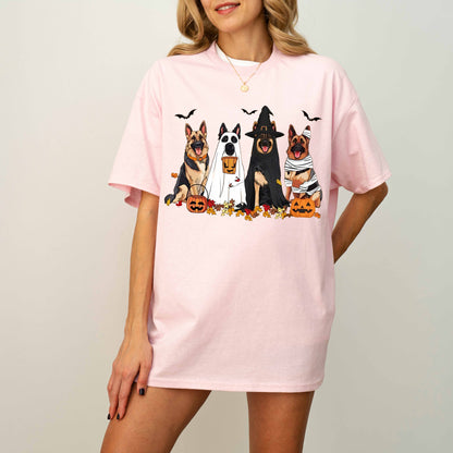 German Shepherd Halloween Shirt – Fall Ghost Dog Gift