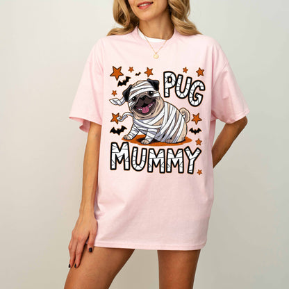 Pug Mummy Halloween Dog T-Shirt