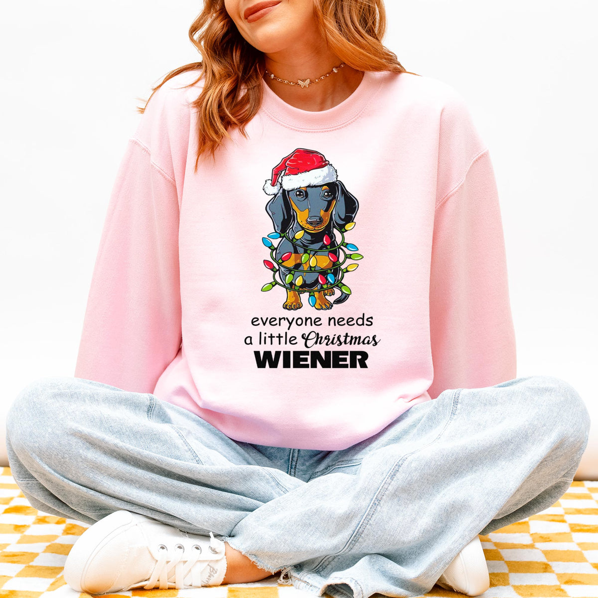 Everyone Needs a Little Christmas Wiener Dachshund Sweatshirt