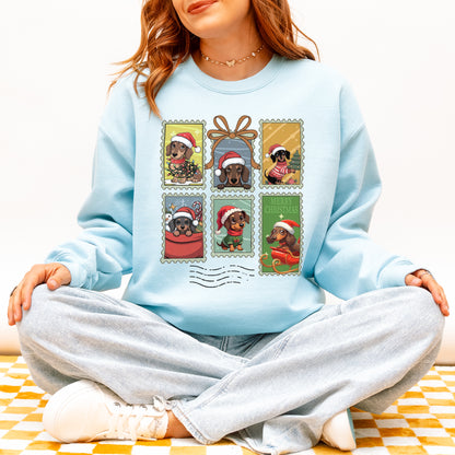 Dachshund Christmas Sweatshirt Cute Holiday Dog Lover Gift