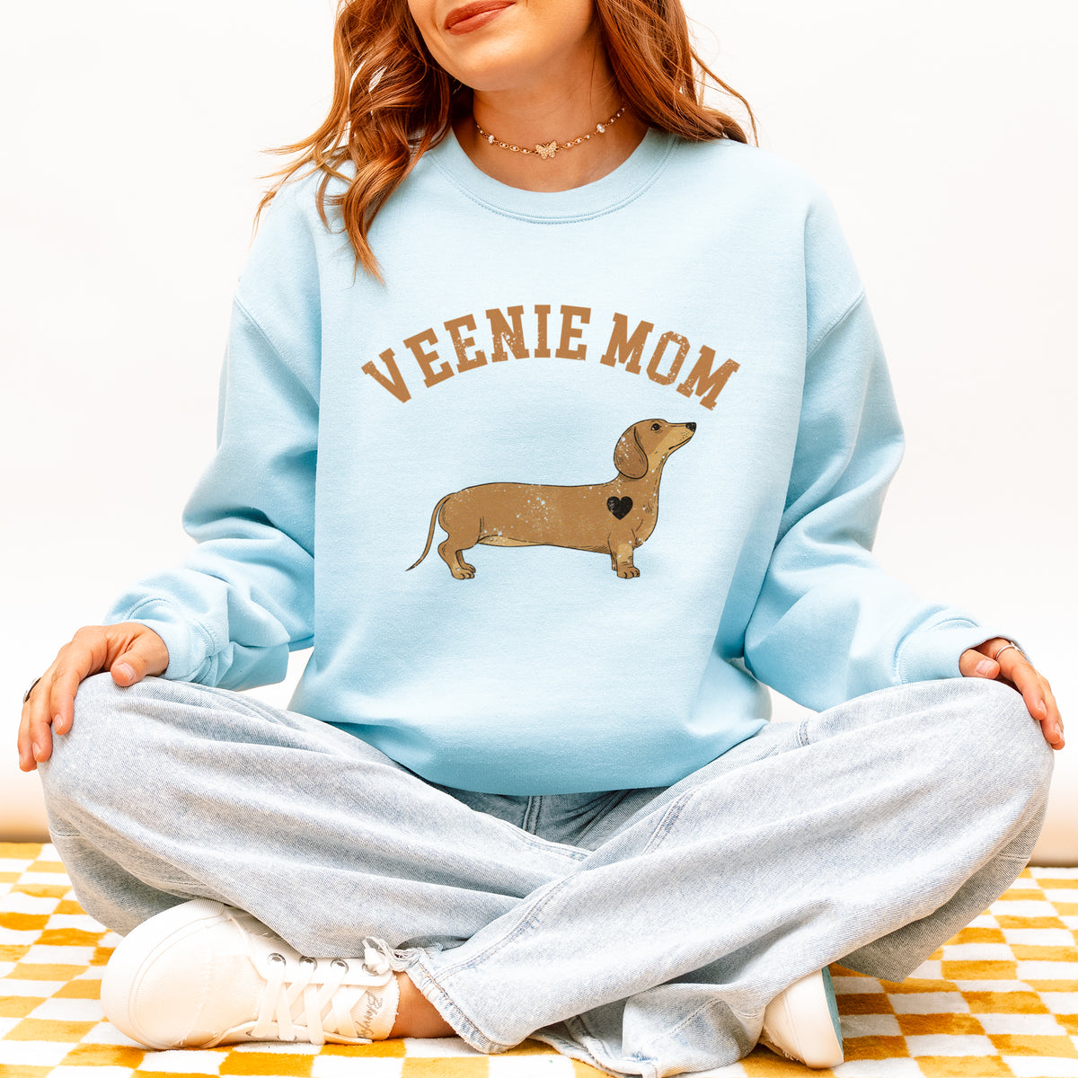 Veenie Mom Dachshund Mom Sweatshirt Pet Lover Gift