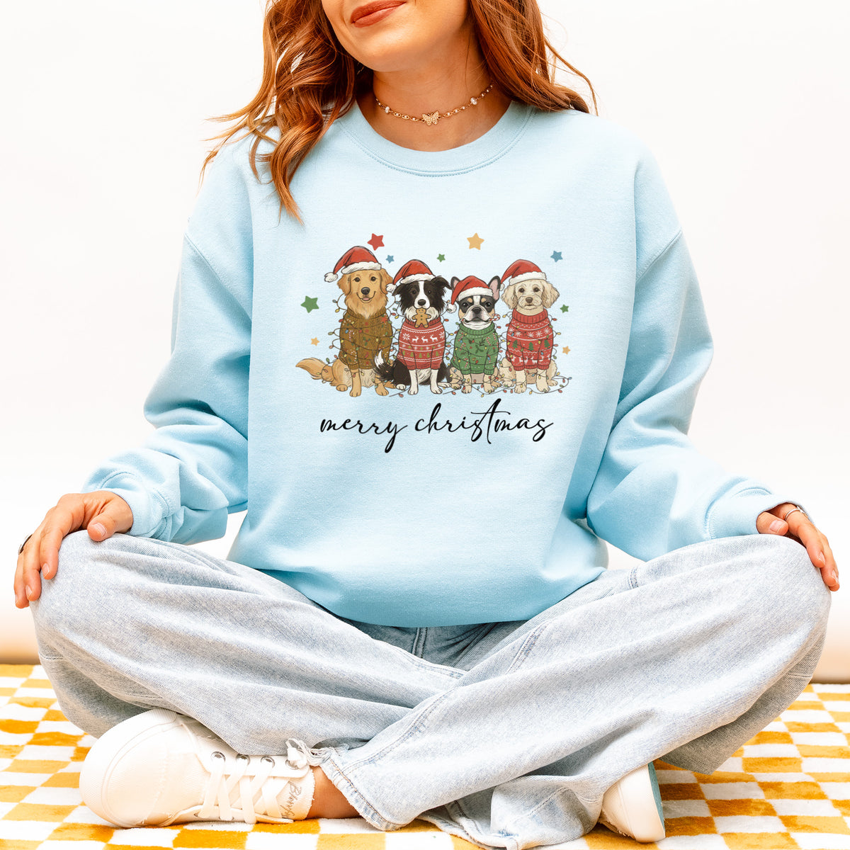 Merry Christmas Dogs Sweatshirt – Cute Holiday Puppy Dog Gift