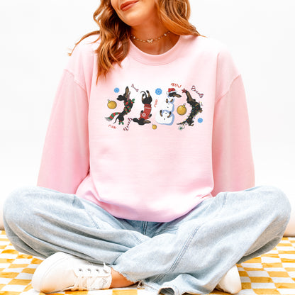 Christmas Dachshund Chaos Sweatshirt – Funny Holiday Wiener Dog