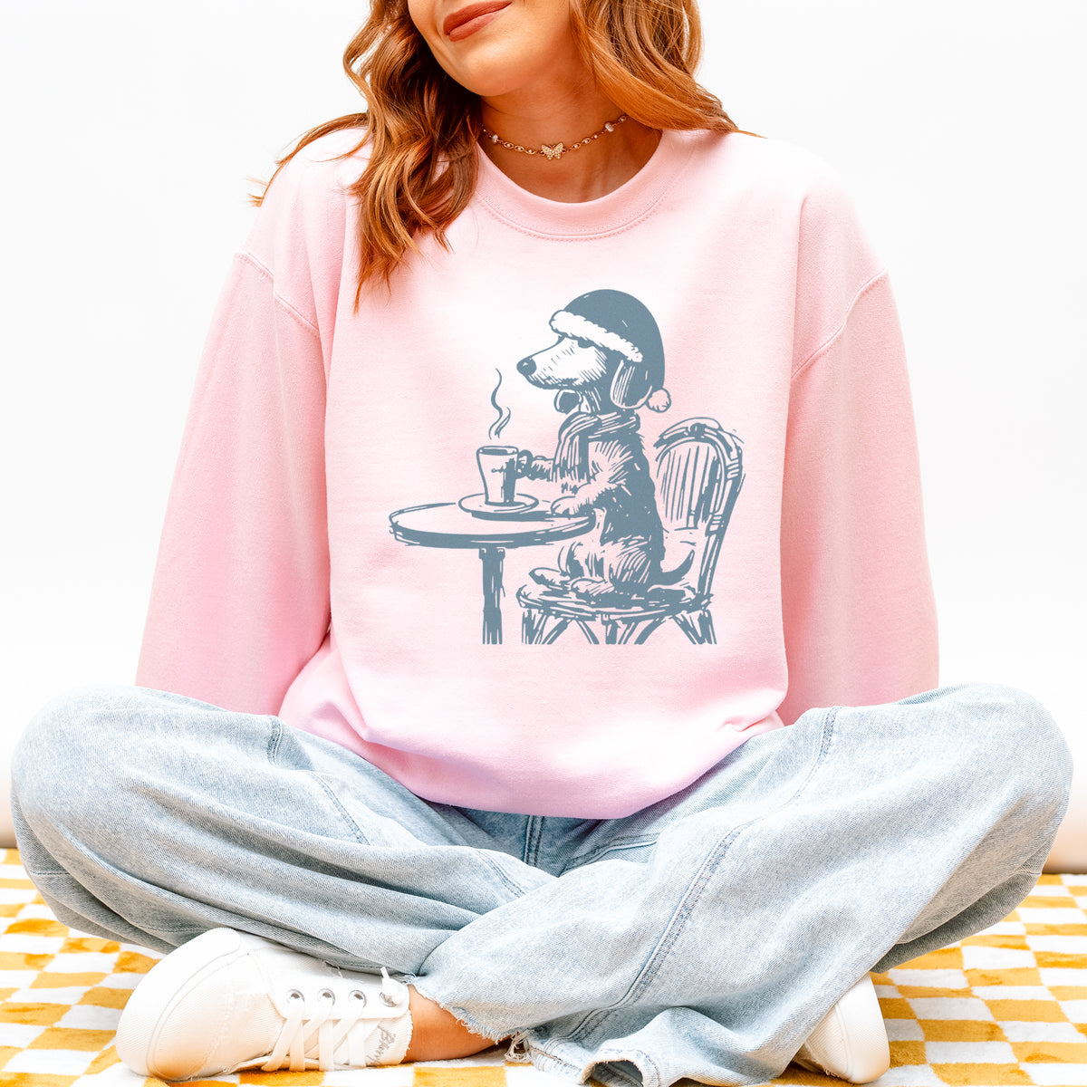 Vintage Dachshund Shirt Funny French Coffee Dog Sweatshirt
