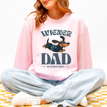 Wiener Dad Dachshund Sweatshirt – Funny Wiener Dog Pullover for Dog Dads, Cute Doxie Lover Gift