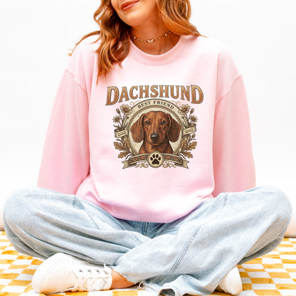 Custom Dachshund Sweatshirt Personalized Dog Portrait Gift